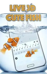 Animated Cute Fish Keyboard Theme Screen Shot 0