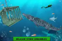 Jogo de ataque de água de crocodilo com fome Screen Shot 7