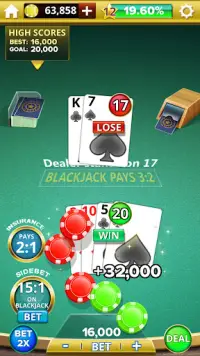 Blackjack 21 Casino Royale Screen Shot 5