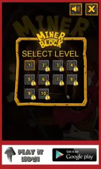 MINER BLOCK - Puzzle game Screen Shot 2