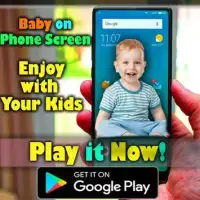 Virtual baby in phone Screen - Baby Phone Screen Shot 1