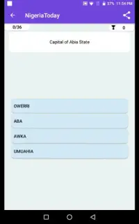 Nigeria Current Affairs Quiz Screen Shot 10