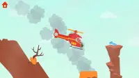 恐竜ヘリコプター – 子供用飛行機ゲーム Screen Shot 2