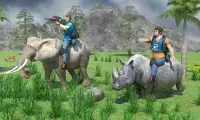 Lost Island Jungle Adventure Hunting Game Screen Shot 1