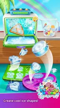 Rainbow Frozen Slushy Maker: Ice Candy Slush Maker Screen Shot 4