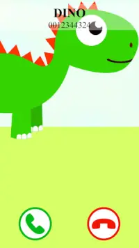 fake call dinosaur game Screen Shot 0