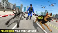 Police Dog VS Wild Wolf Attack Survival City Screen Shot 0