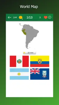 Banderas de todos los países del mundo - Prueba Screen Shot 0
