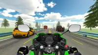 VR Highway Traffic Bike Racer Screen Shot 0