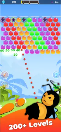 Bubble Honey Shooter Screen Shot 3