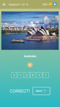 Cities of the World: Guess the City — Quiz, Game Screen Shot 1