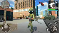 US Army Stickman Counter Rope Hero 3D Screen Shot 1