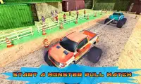 monster truck Tug of War e pull match -battle race Screen Shot 1