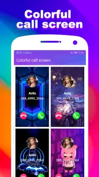Colorful call screen Screen Shot 0