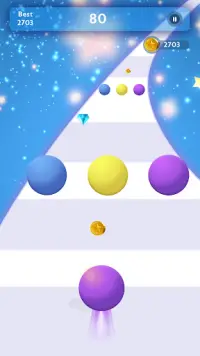 Color Rolling Ball - 3D Ball Race Game Screen Shot 1