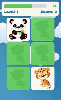 Animals memory game for kids Screen Shot 1
