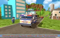 Patrulla Policía de Block City Screen Shot 0