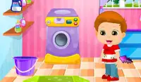 Little Kid Washing Clothes Screen Shot 6