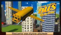 Flying School Bus Racing Screen Shot 14