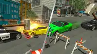 US Police Chase Hammer Car Crash Simulator Game Screen Shot 3
