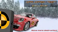 Car Crash Test Winter Road Simulator Screen Shot 1