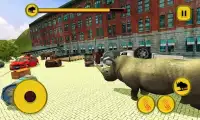 Ataque de cidade de rinoceronte irritado Screen Shot 3