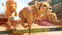 Leopardi contro Leoni! Gioco di Corsa Selvaggio Screen Shot 6