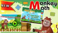 Monkey Run Mathmatics Puzzles For Kids Screen Shot 0