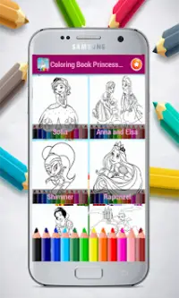 Coloring Book Princess Girls Screen Shot 0