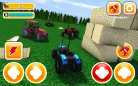 Toy Farming Tractor Battles 3D Screen Shot 2