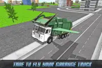 Flying Garbage Truck Driving Screen Shot 8