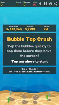 Bubble Tap Crush Screen Shot 0