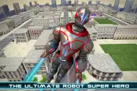 Superhéroe Vuelo Robot Rescate Screen Shot 5