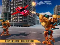 Flying Robot Car Games - Robot Shooting Games 2021 Screen Shot 19