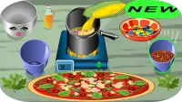cook pizza game for girl Screen Shot 0
