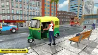 Stadt Tuk Tuk Auto Rikscha: Berg Bergsteiger Screen Shot 4