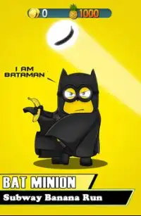 BATMINION 3D SUBWAY BANANA RUN Screen Shot 0