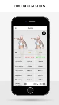 BMI 3D - Body Mass Index und Körperfett in 3D Screen Shot 2