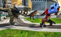 US Police Ball Robot Transform VS Wild Dino Attack Screen Shot 2