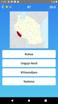 Tanzanie: les provinces - Quiz de géographie Screen Shot 2