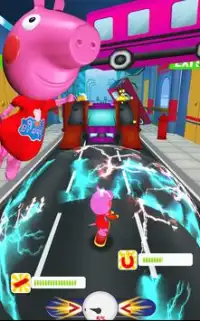 Peppa Pig Game: Run, Dash & Surf Free Subway Game Screen Shot 0