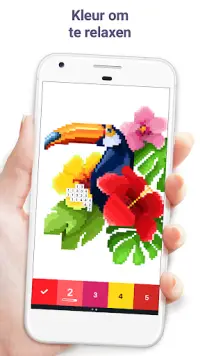 Pixel Art - kleuren op nummer Screen Shot 0