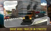Truk Sopir Mobil Transporter 3D: Besar Truk Parkir Screen Shot 7