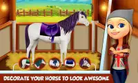 Magic Unicorn ngựa trò chơi Chăm sóc: Dressup Sim Screen Shot 4