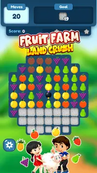 Fruits Farm Land Crush : Puzzle Game Screen Shot 4