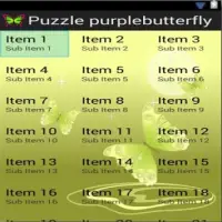 Puzzle Purple Butterfly Screen Shot 0