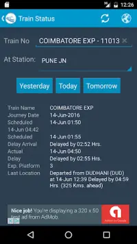 Indian Rail Train Status Screen Shot 7