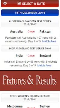 Latest cricket live scores Screen Shot 0