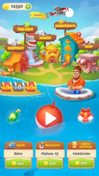 Idle Fishing Game. Catch fish. Screen Shot 0