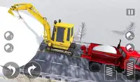 xe tải tuyết thành phố: máy xúc tuyết cày trò chơi Screen Shot 13
